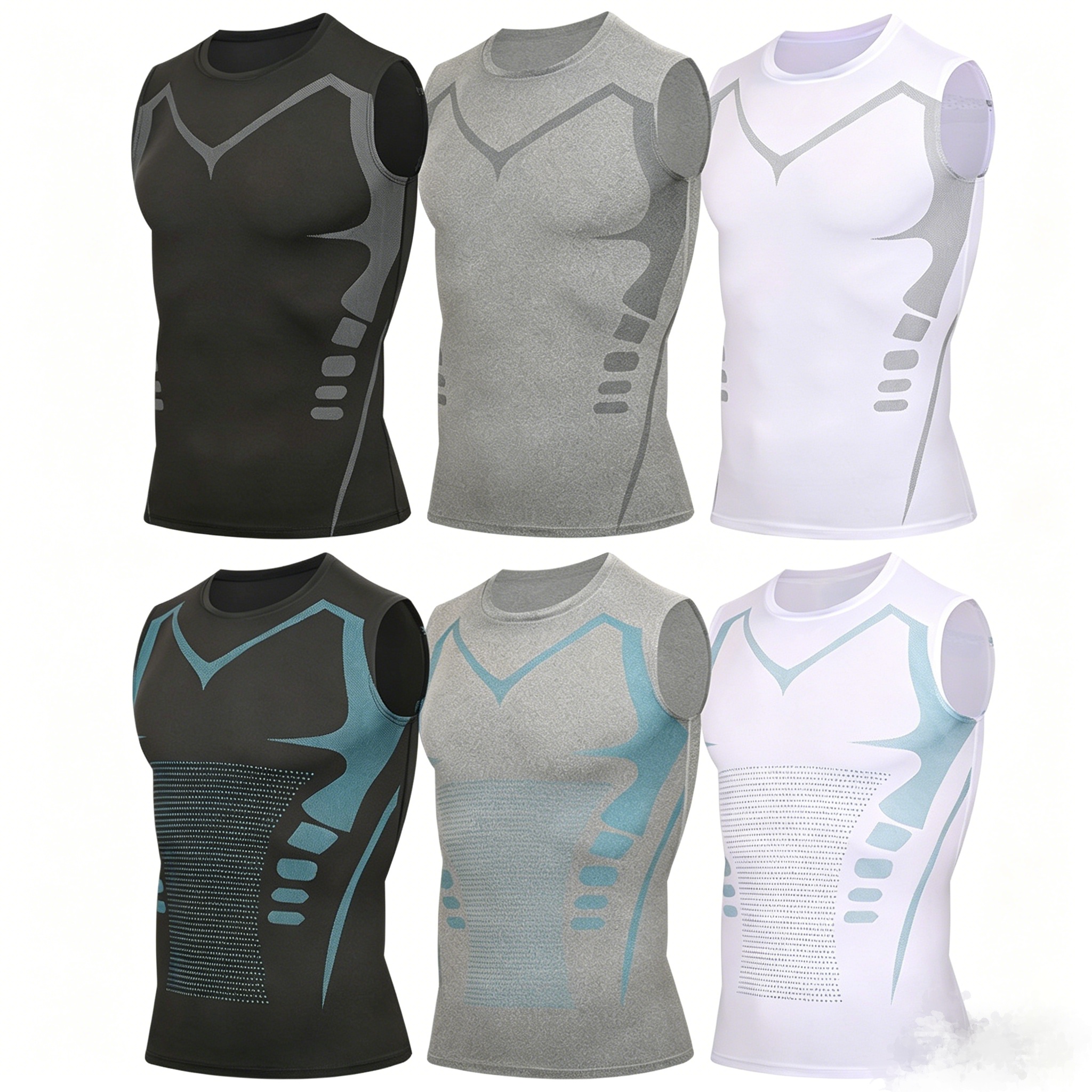 Health Wellness Fitness - Men's Compression Tank Top, Sleeveless Printed