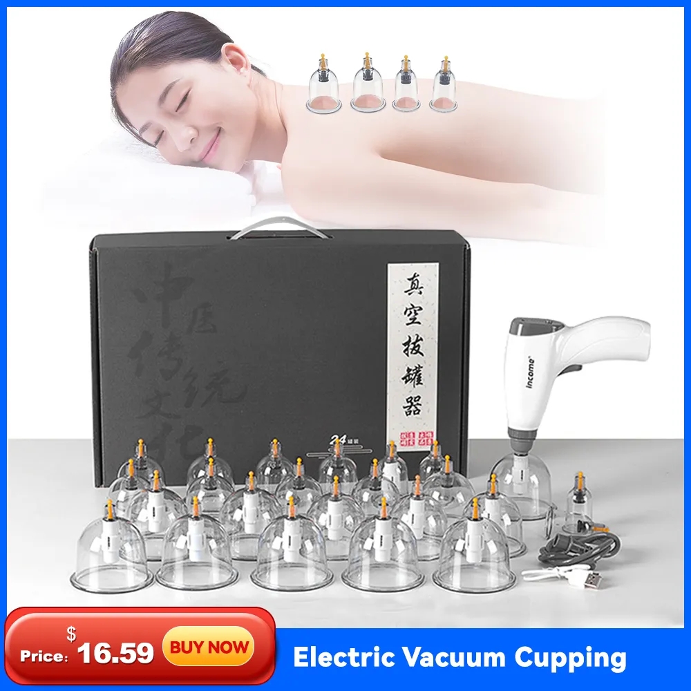 Cupping Therapy Set - Electric Cupping Set Massage Body Cups