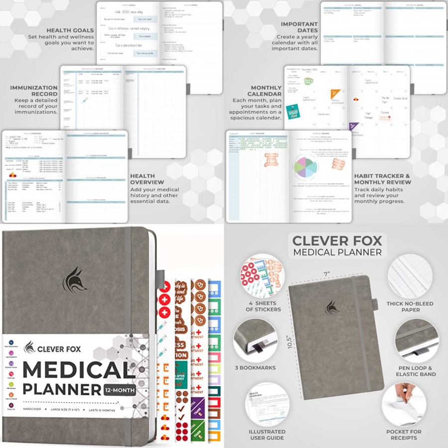 Large Medical Planner 12-Month – Health Wellness Month Bewertung und Preis