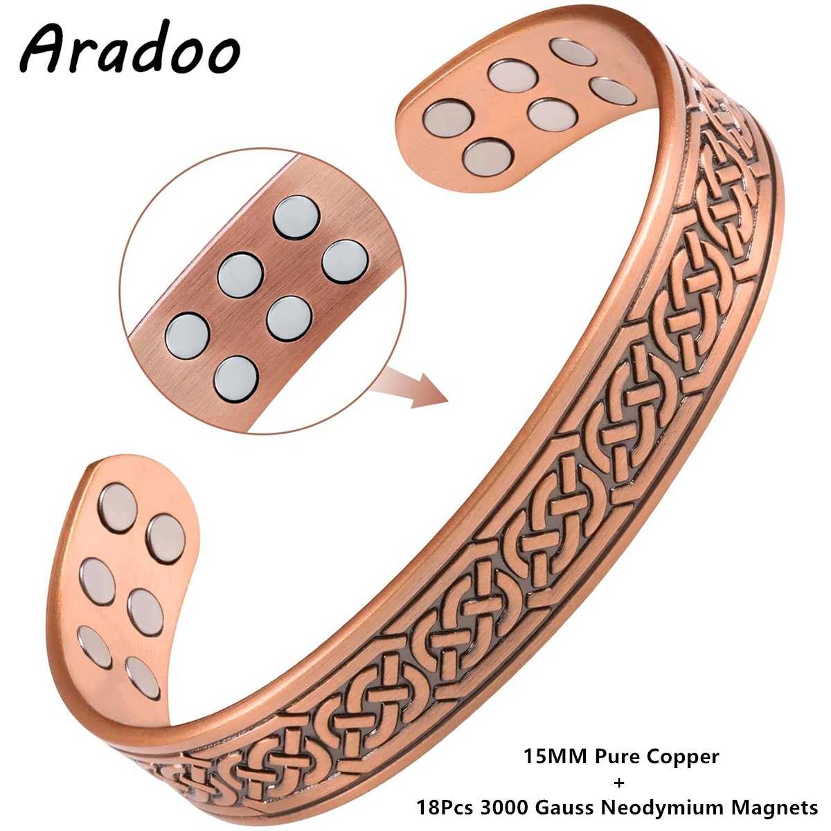 ARADOO Vintage Pure Copper Mag – Health Wellness Bracelet Bewertung und Preis