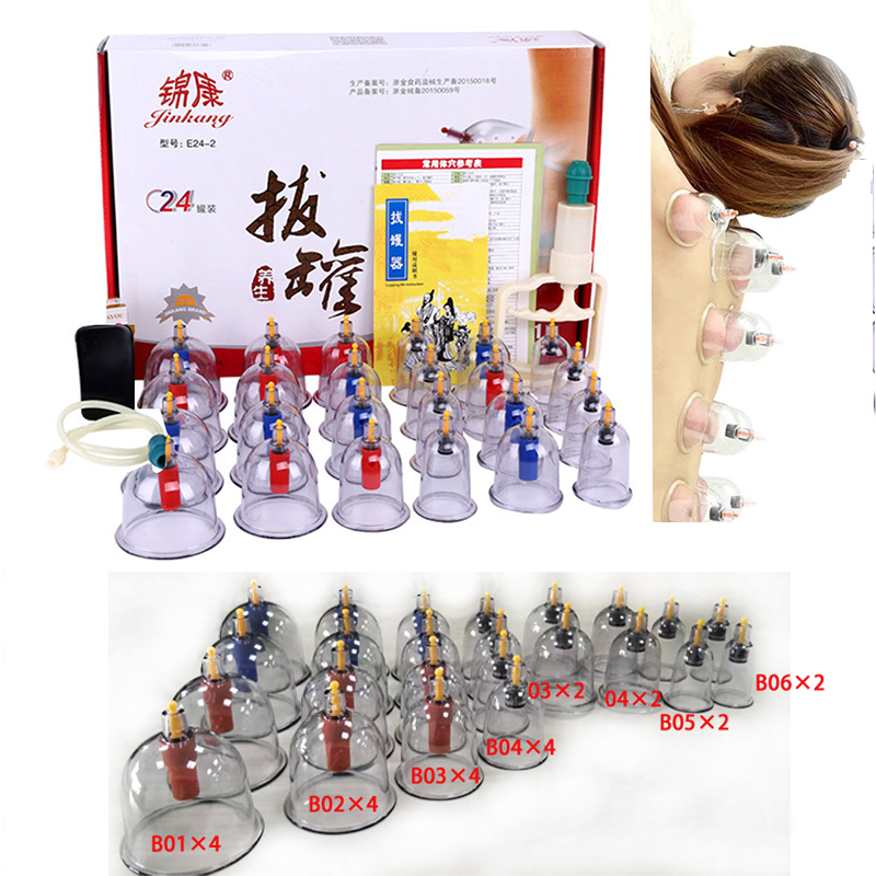 24 Cans JINGKANG Chinese Vacuu – Cupping Therapy Set Bewertung und Preis